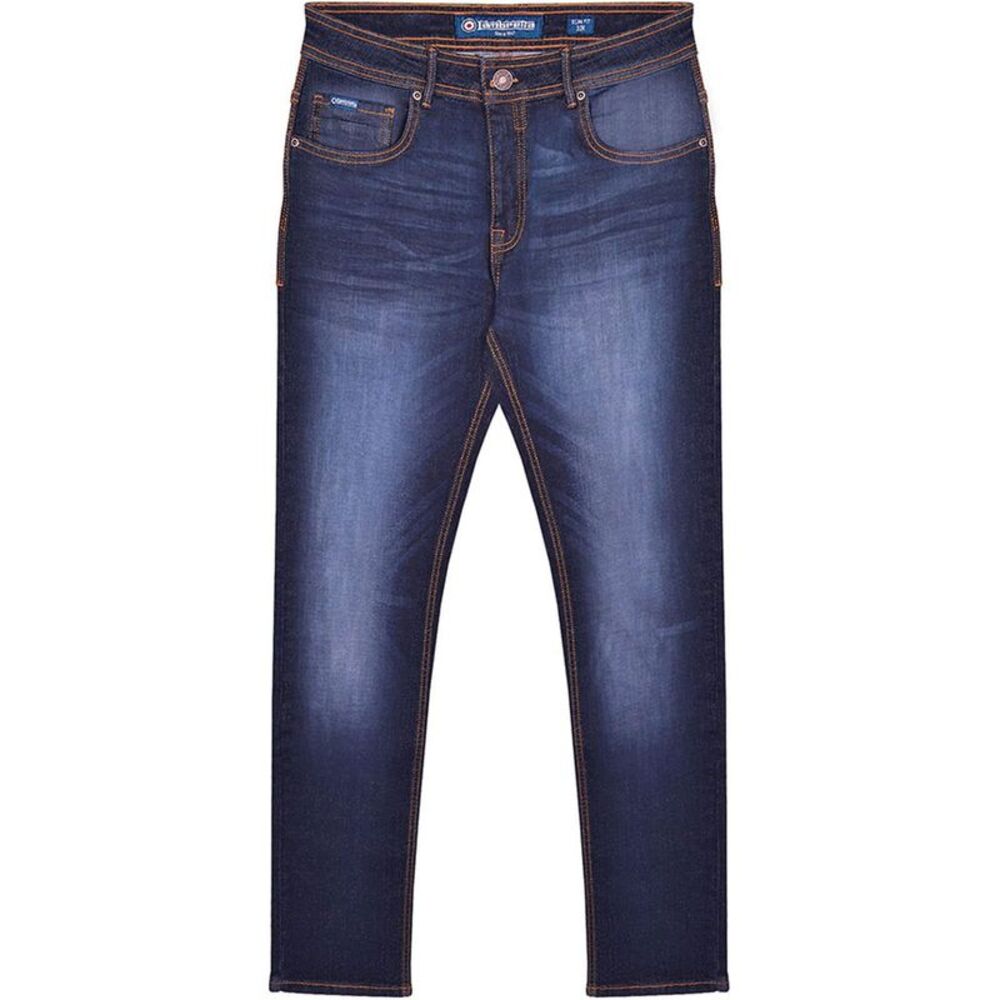 Lambretta Mens Stafford Slim Jeans / Dark Blue
